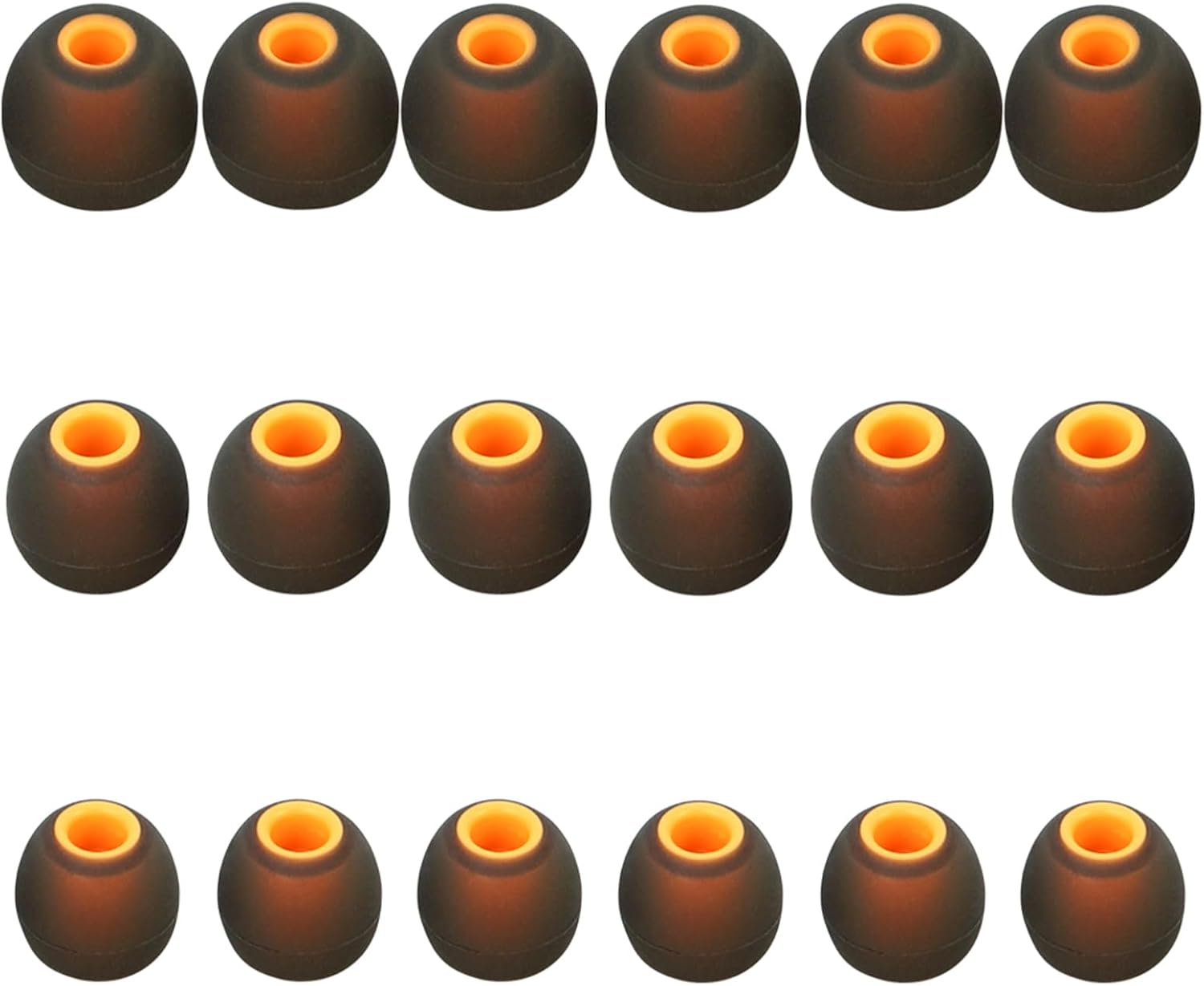 Earbud Replacement Tips Silicone Earbud Tips Earbud Covers Fit for in-Ear Headphones (Inner Hole 3.8mm -5.1mm) Earbud Rubber Tips Ear Tips,9 Pairs S/M/L