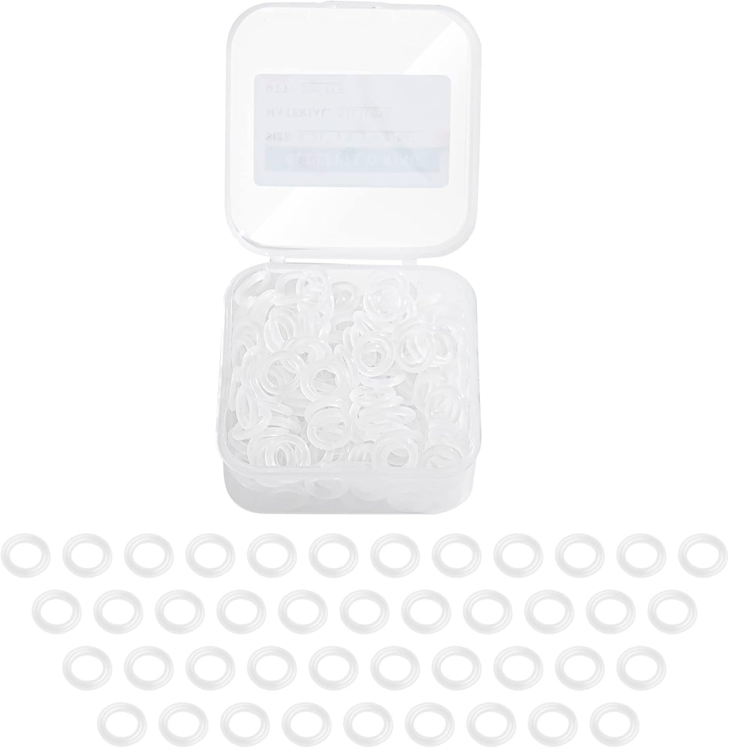 200Pcs Clear O-Ring Switch Dampeners Keycap for Mechanical Keyboard Cherry Mx, White…