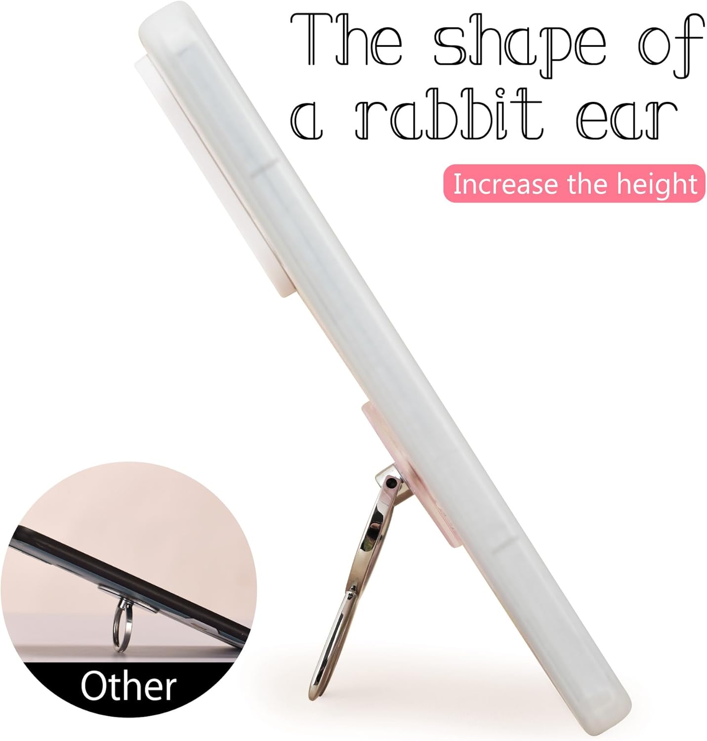Rabbit Phone Grip - EI Sonador Clear Cell Phone Ring Holder Transparent Stand Finger Sticky Grip (2 Gold Rabbit)