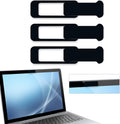 Webcam cover, 3 pieces, laptop camera cover, privacy shielding capacity is twice as big as The traditional, suitable for computer mobile phones, laptops, tablets and so on (black)