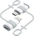 MoKo 2 Pack Lightning to USB C Adapter for iPhone Air 17 16 16e 15 Pro Max Plus, iPad, Galaxy - NOT for Earphones/Microphone/Flash Drive/iPencil, USB-C to Lightning Adapter ONLY for Charging/Data Sync