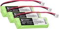 Synergy Digital Cordless Phone Batteries, Compatible with Vtech 89-1337-00-00, BT18443, BT28443 Cordless Phone Batteries (Ni-MH, 2.4V, 500 mAh), Set of 3