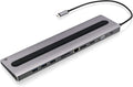 IOGEAR USB-C 8-Port Low Profile Docking Station - 4K 30Hz - 1 HDMI - 1 DisplayPort - 1 VGA - 1 Ethernet - 3 USB 3.0 A Ports - 1 USB-C 100W Charging Only - Power Adapter Not Included — GUD3C02B