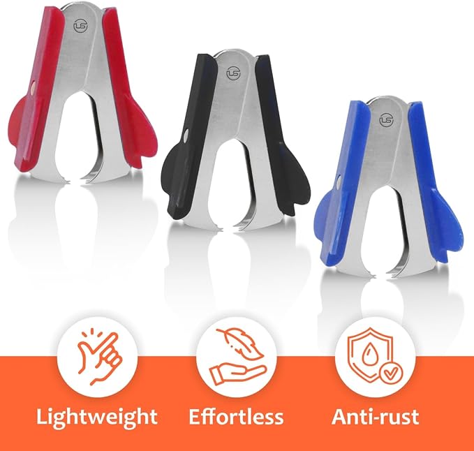 Ultimate Stationery Staple Remover Tool 3 PK Staple Puller Pinch Jaw - Image 3