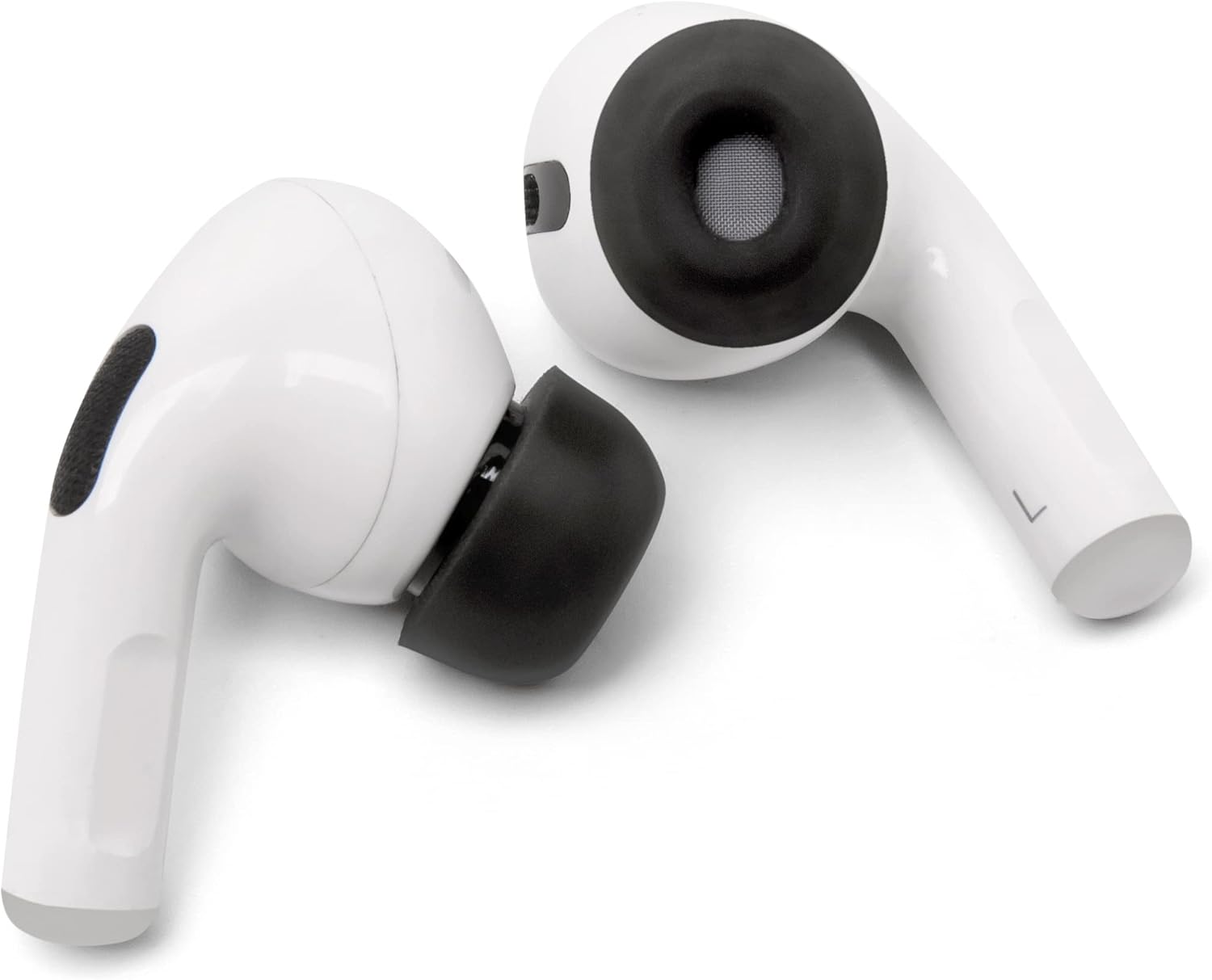 WC TipZ - Upgraded Memory Foam Ear Tips for Airpods Pro Made by Wicked Cushions | Improved Comfort, Tighter Seal, Better Foam Rebound Time | Fits Perfectly in Charging Case | Pitch Black