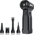 Instant Dust Removal — Compressed Air Duster 90,000 RPM with 40mm Nozzle, LED Light, TFT Display, 9-Speed Adjustable Rechargeable Air Duster, 10,000mAh Battery, 5 Nozzles for Computer,blowers