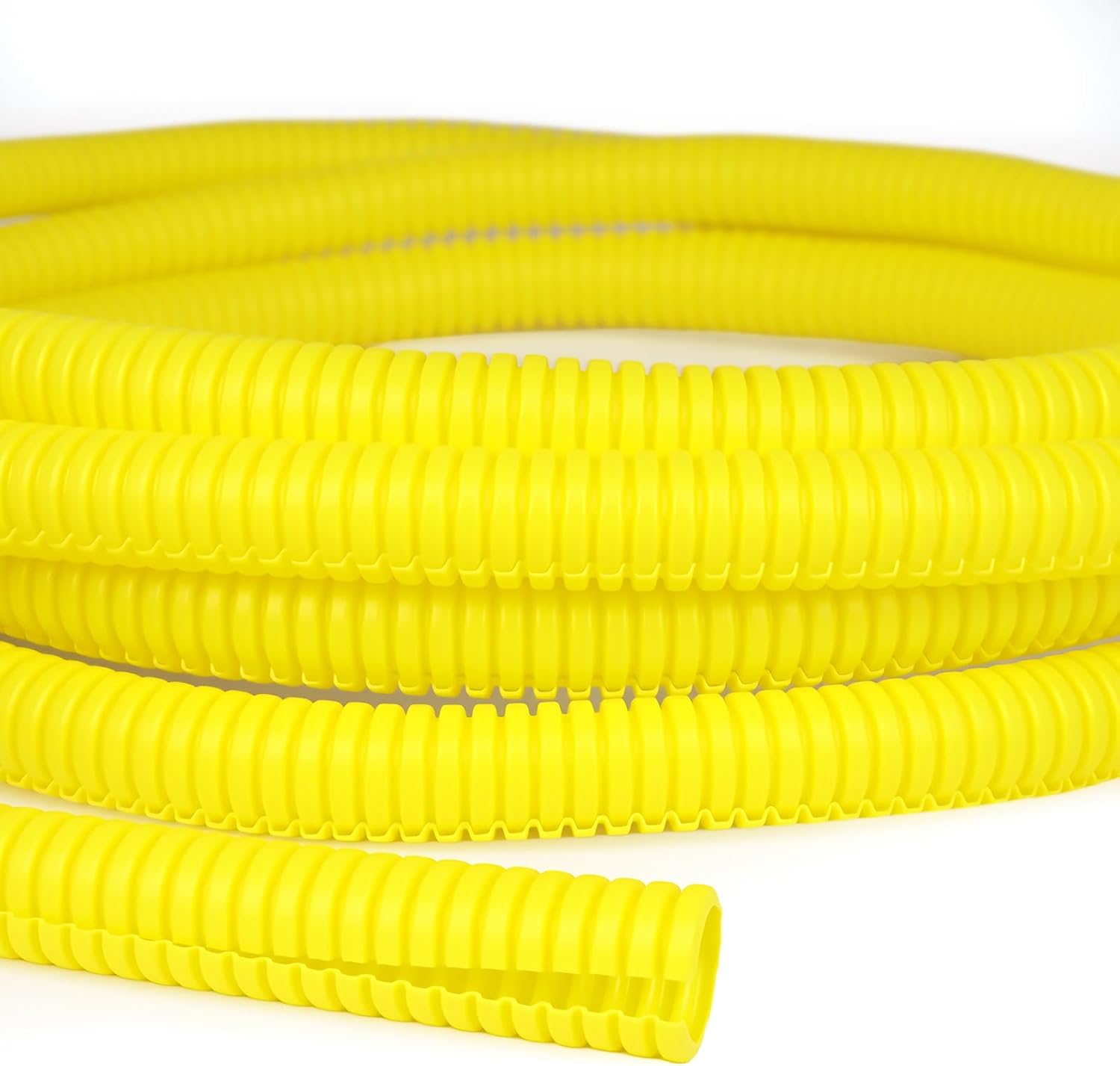 Split Wire Loom Tubing, 10,25ft Cord Protectors from Pets No Chew, Flexible Wire Covers Cord Protectors, Protective Split Cable Sleeve for Automotive Home Industrial Wires(Yellow, 0.73inch-25ft)