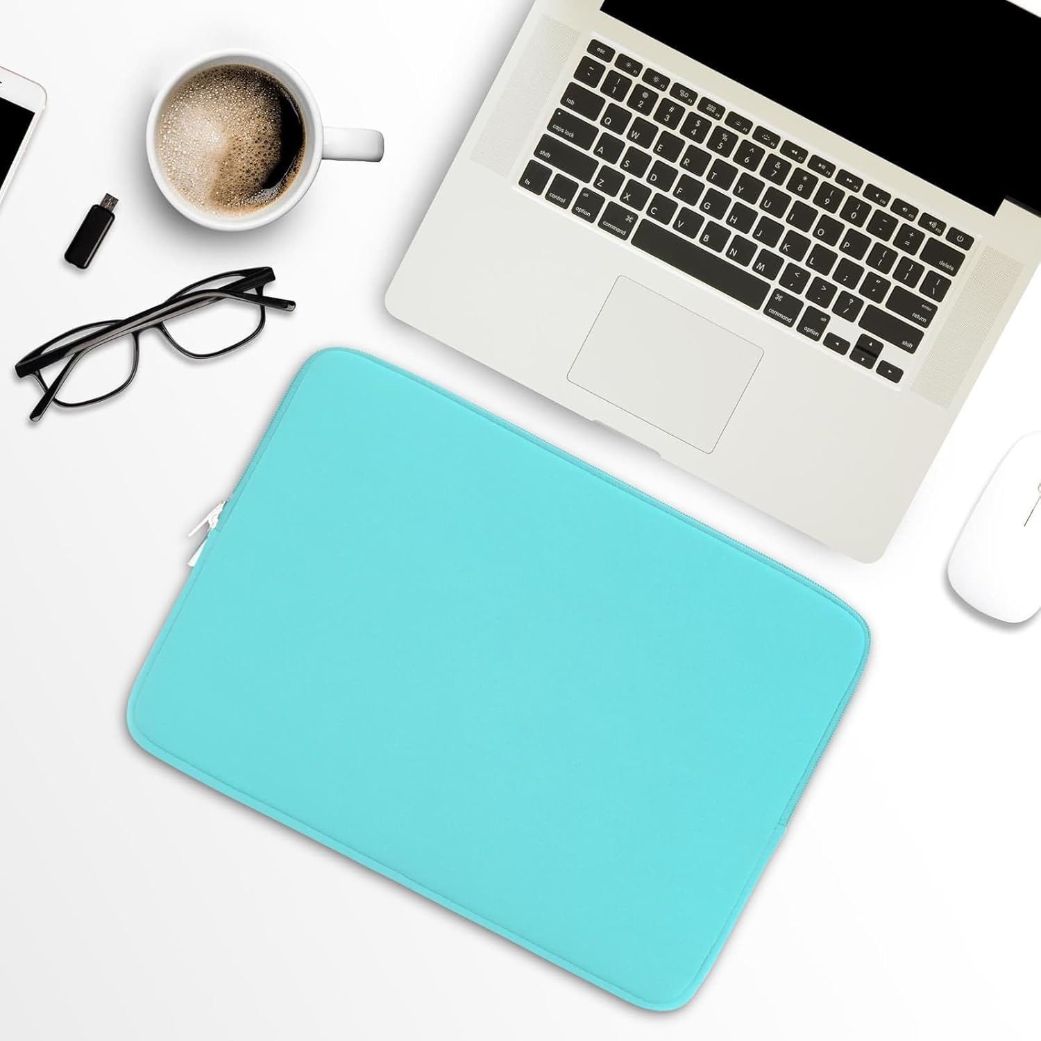 RAINYEAR 13 Inch Laptop Sleeve Compatible with 13.3" MacBook Air/Pro M1 M2 M3 M4 A3240 A3113 A2681 A2337 A1932 A2179 A2338 A1706 A1708 Carrying Bag Protective Cover Soft Case (Blue, Upgraded Version)