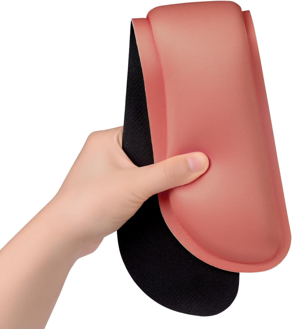 Dapesuom Enlarge Keyboard Wrist Rest, Memory Foam Wrist Cushion for Desk Mats Support, Cute Typing Pain Relief Keyboard Mouse Pad Rests Set with Non-Slip Base for Gaming Laptop Office, Indian Red