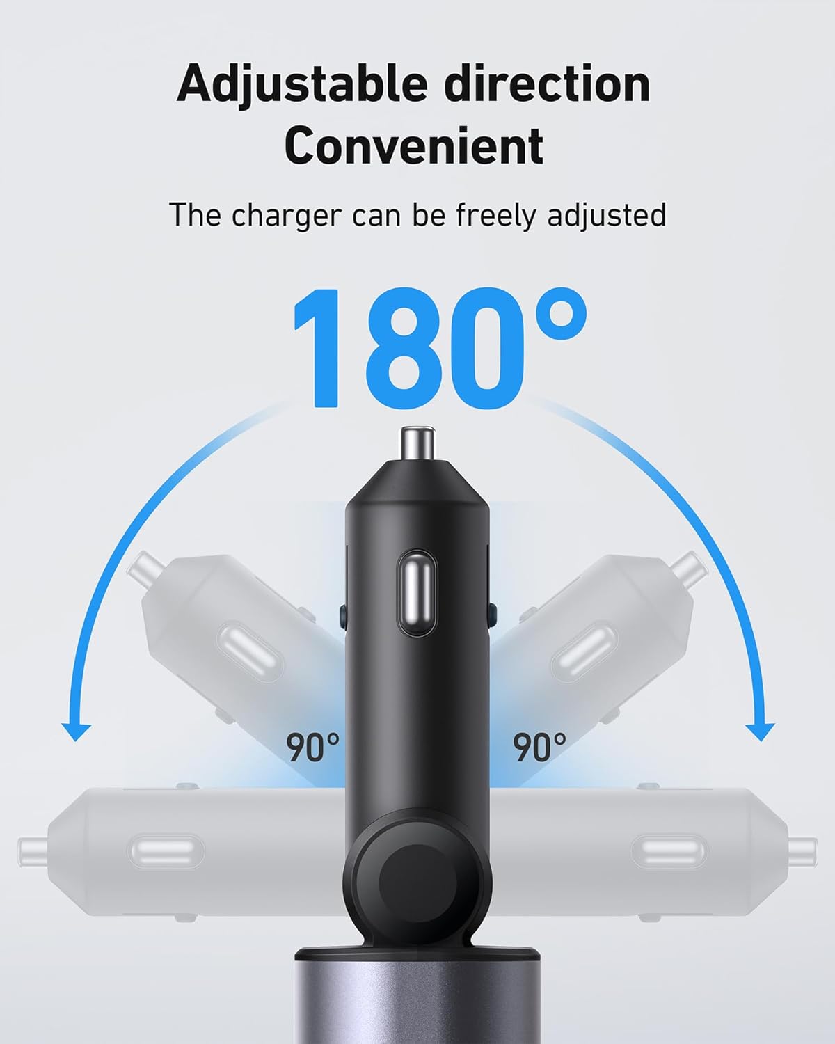 Retractable 4 in 1 Fast Car Charger - 30W Dual USB Type C, 31.5 Inch Cables - Compatible with iPhone 16/15/14/13/12, Samsung, Pixel, iPad