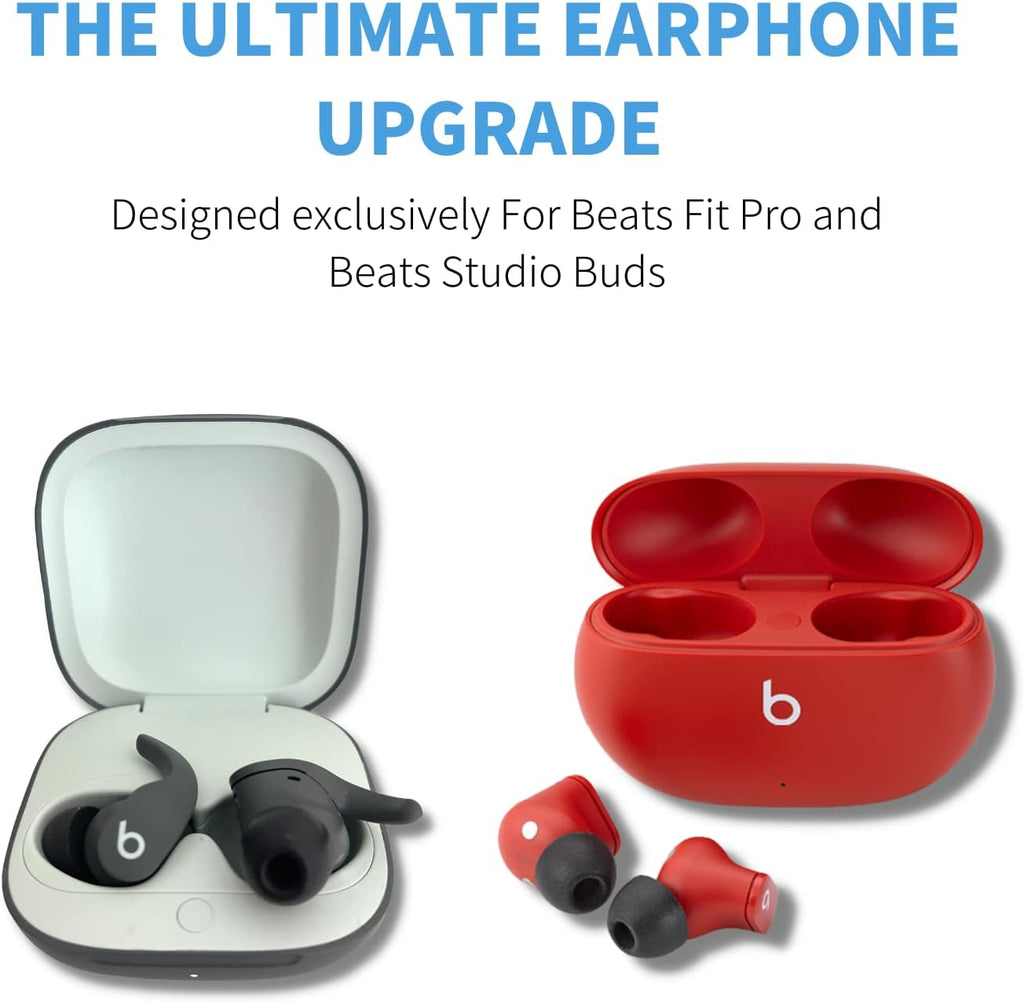 Comply Memory Foam Replacement Earbud Tips for Beats Fit Pro & Beats Studio Buds | Ultimate Comfort, Secure Fit, Superior Noise Isolation | Black, Small (3 Pairs)