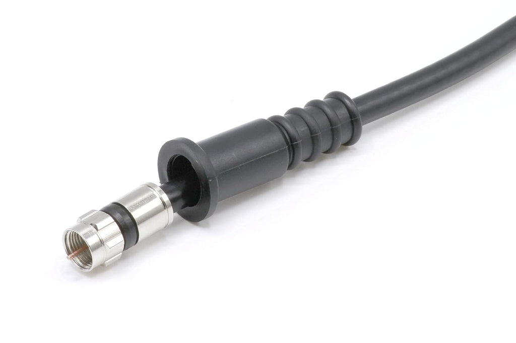THE CIMPLE CO Coaxial Cable Weather Boot - RG6 Connectors RG59 Ends Coaxial Boots - Weatherproof (Black) - Pack of 4