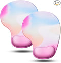 JIKIOU Mouse Pad, 2 Pack Ergonomic Mouse Pads by JIKIOU