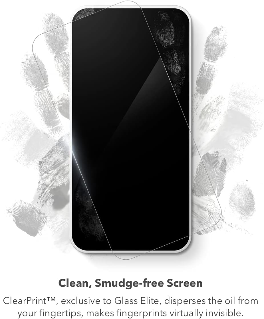 ZAGG InvisibleShield Glass Elite VisionGuard - Impact Protection, Scratch Resistant, Fingerprint Resistant - Made for Apple iPhone 13 mini