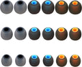 Silicone Replacement Earbud Tips Ear Tips Fit Most in-Ear Earbuds(Inner Hole 3.8mm -5.1mm) Headphone Rubber Tips Earbud Covers 9 Pairs S M L