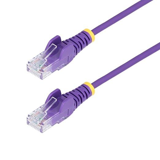 StarTech.com 20ft Purple Slim CAT6 Ethernet Cable, Snagless RJ45, 28AWG Pure by StarTech
