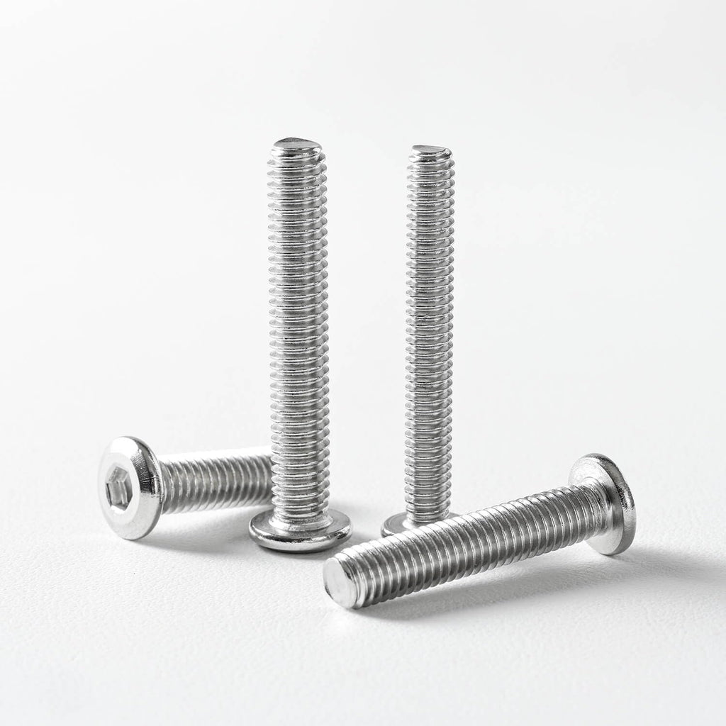 5/16-18 x 4" (10 Pack) Flat Head Hex Socket Cap Screws Bolts, 304 Stainless Steel 18-8, Hex Drive, Bright Finish, Fully Machine Thread