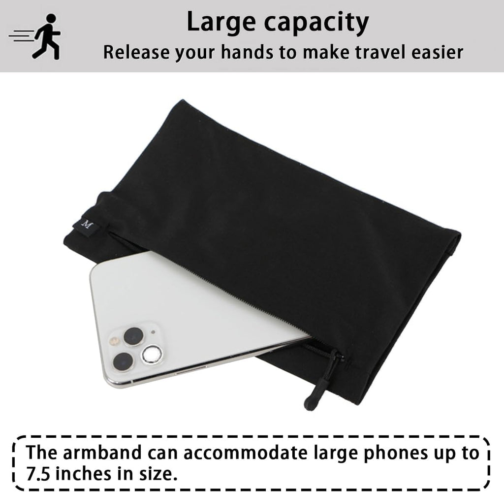 Running Phone Armband for Men Women,Universal Arm Bands for Phones Below 7.5 Inches,Waterproof Cell Phone Armband for Hiking,Running,Cycling,Climbing(Star Stripes S)