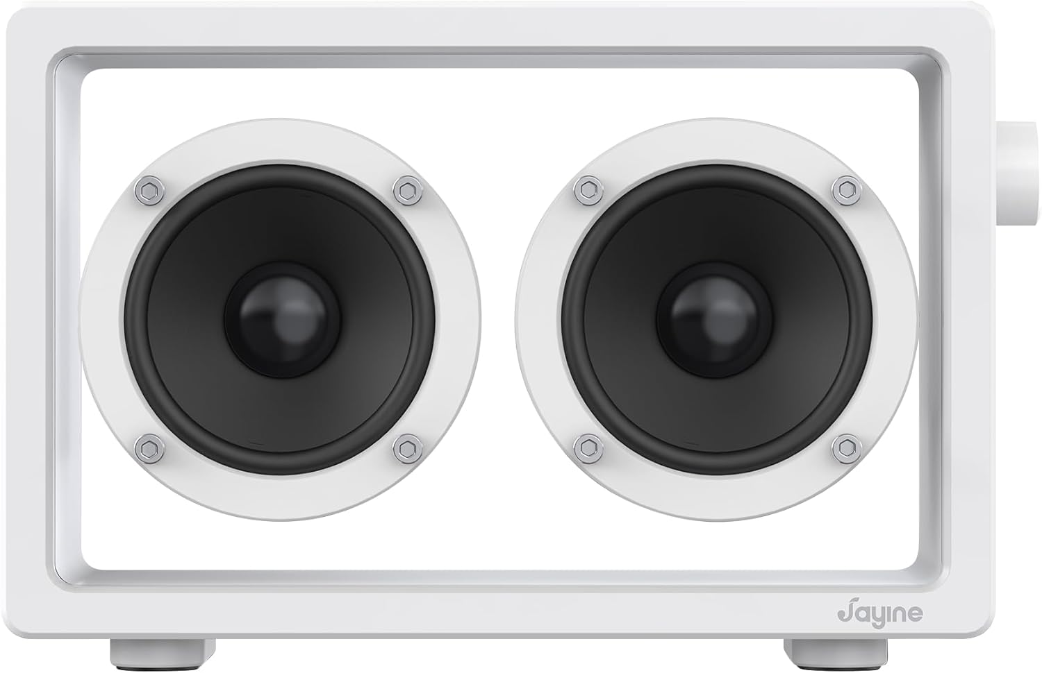 Cassette Portable Bluetooth Speaker, 16W Minimalist Speakers Bluetooth Wireless Loud, HD Powerful Sound and Wide Compatibility V5.3 for Indoor Outdoor - White