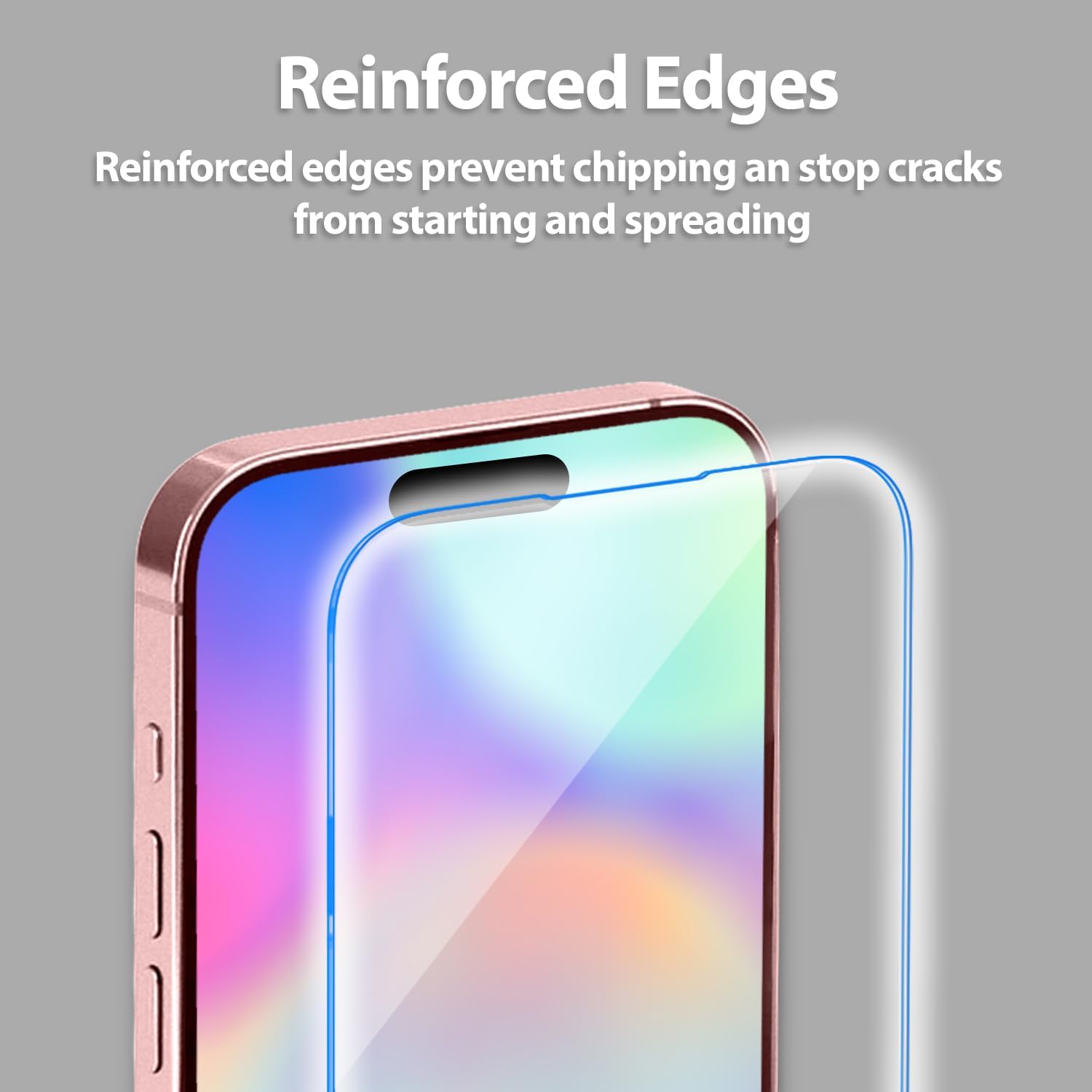 DOME GLASS Whitestone Screen Protector for iPhone 16 Pro Max with UV lamp