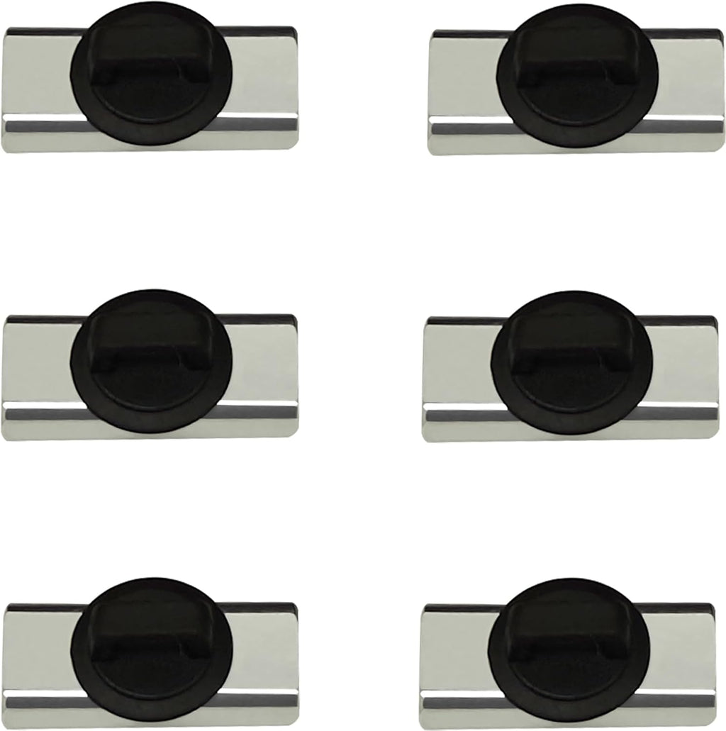 Magnet Zip Tie Mount Magnetic Zip Ties Mount Holder Strong 1-Second Magnetic Snap Installation Heavy-Duty Waterproof Cable Tie Mounts for Car Boat Workshop Industrial Organizing (6 Piece)