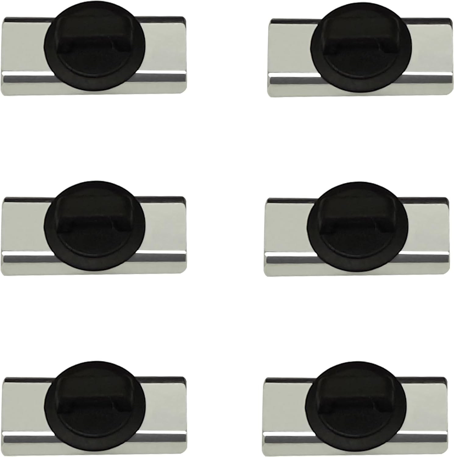 Magnet Zip Tie Mount Magnetic Zip Ties Mount Holder Strong 1-Second Magnetic Snap Installation Heavy-Duty Waterproof Cable Tie Mounts for Car Boat Workshop Industrial Organizing (6 Piece)