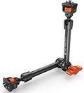 K&F CONCEPT 11" Magic Arm 1/4" Screw 360° Ball Heads Articulating Friction Camera Arm Mount for Monitor, LED Light, Webcam, Microphone, Camera Cage