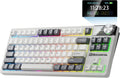RK ROYAL KLUDGE S85 Wireless Mechanical Keyboard, TKL Keyboard with Display & Ratchet Knob, Triple-Mode Bluetooth/2.4GHz/USB-C, Custom Linear Silent Switches, 7200mAh Battery, Hot Swappable, 85 Keys