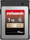 PERGEAR 1TB Cfexpress 4.0 Type B Memory Card(Master Series),3500MB/s Write Speed & 3400MB/s Read Speed,8k RAW Video Recording & Photo,Compatible with C500 Mark III,1DX Mark III;Z6,Z7II,Z9,D850;DC-S1