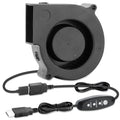 75mm x 30mm USB Blower Fan 5V Turbine Centrifugal Blower Fan for Cooling DIY Computer Case PC 3D Printer Electronics Cabinet Helmet Laptop Game Consoles