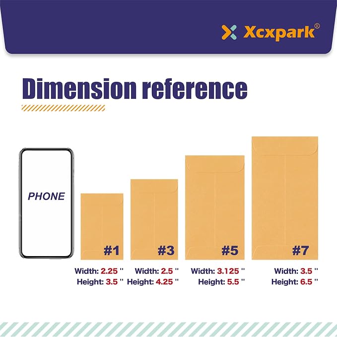 Xxcxpark 200PCS #3 Coin Envelopes 2.5x4.25 inches Brown Kraft Envelopes Classic - Image 4