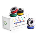 Fermerry 18 AWG Solid Core Wire Spool 50ft Each 6 Colors Flexible 18 Gauge Hook up Wire Kit Electrical Tinned Copper Wire PVC