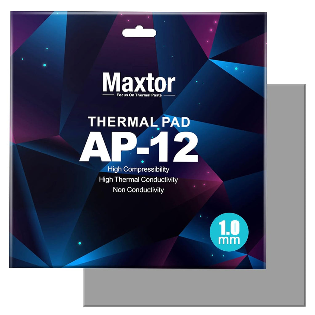 Silicone Thermal Pads 14.8 W/mK, 120x120x1.0mm (1 pcs) Non Conductive Heatsink Cooling Pads for Laptop Heatsink/SSD/CPU/IC/LED Cooler
