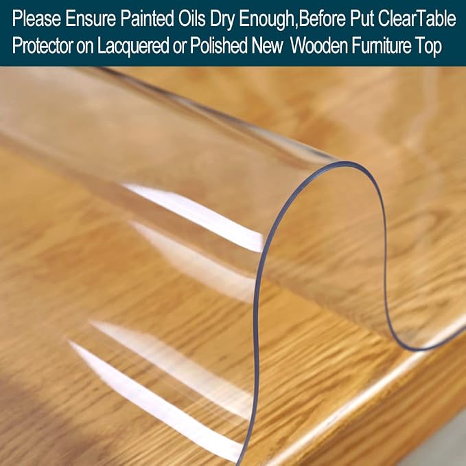 14x48 inch Small Laptop Writing Desk Protector Cover Mat Pad Plastic Craft - Image 5