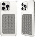 2PCS Silicone Suction Phone Case Mount, Non Slip Suction Cup, Hands-Free Phone Accessories Holder for Selfies and Videos, Silicone Adhesive Stand Sticky for Cell Phone Dark Gray