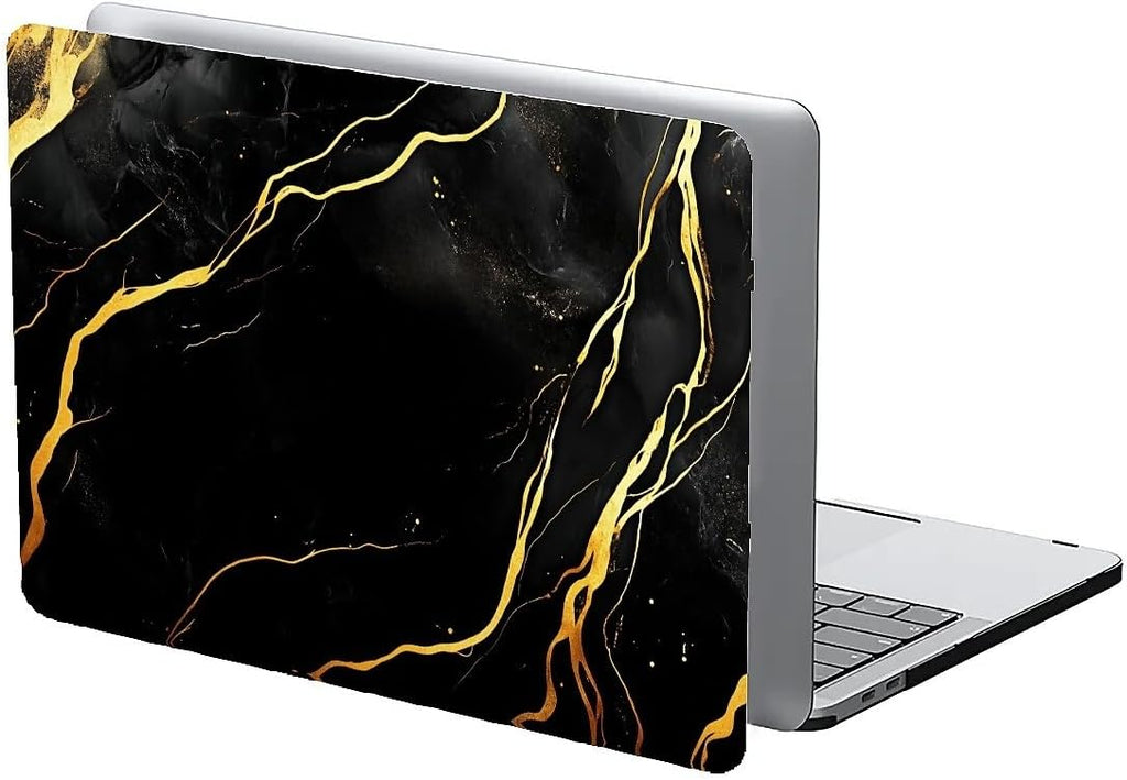 Compatible with MacBook Air 13.3 13.6 Inch Case 2022 2021 2020 2019 Plastic Hard Shell Case Cover,13.6 Air (A2681) M2 2022, Black Marble