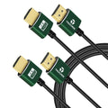 Thin HDMI to HDMI Cable 30FT 2 Pack, Ultra Slim & Flexible HDMI Cord Supports High Speed 4K@60Hz 18gbps 2160p 1080p