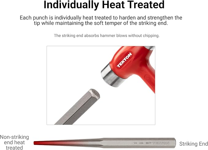 TEKTON 7/32 Inch Alignment Punch | 66176 | Made in USA - Image 3
