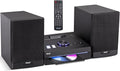 Pyle Home Stereo Shelf System - 100W Wireless BT Streaming with CD Player, FM Radio, USB & SD Card Playback, 2-Way Music Crisp-Sound, Remote Control, Dual Stereo Speakers (Black)