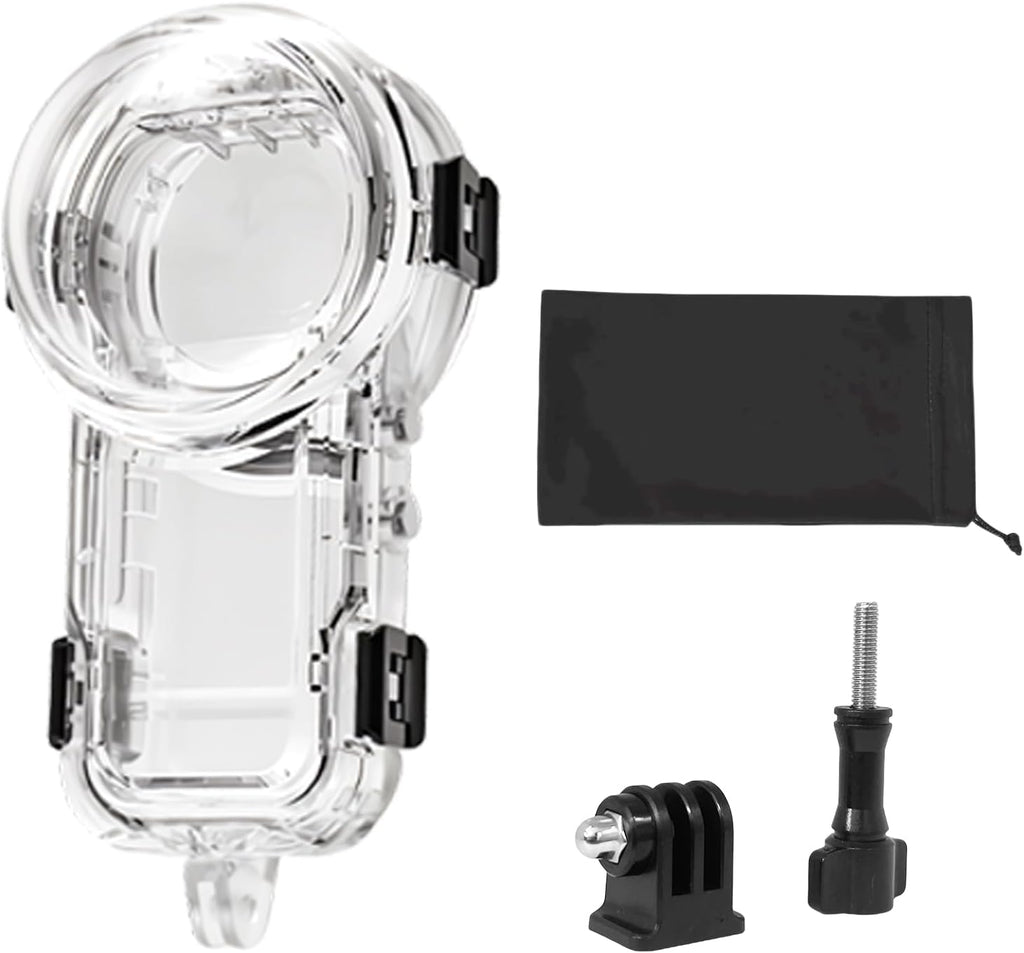 Invisible Dive Housing Case for Insta360 X5,Waterproof Up to 60M/196ft Invisible Underwater Photography Housing, X5 Protective Cover Shell with Bracket Accessories2