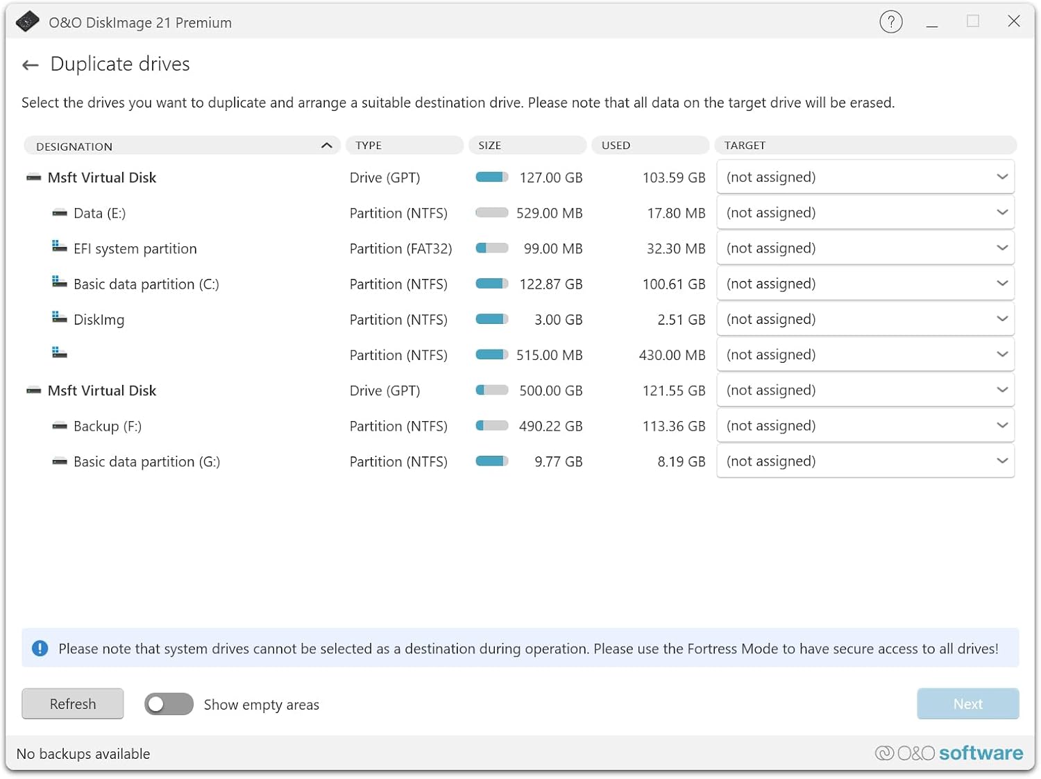O&O DiskImage 21 Premium - Reliable data backup for Windows PCs, hard drives +SSDs. System recovery, disk cloning + data loss protection for Win 11, 10