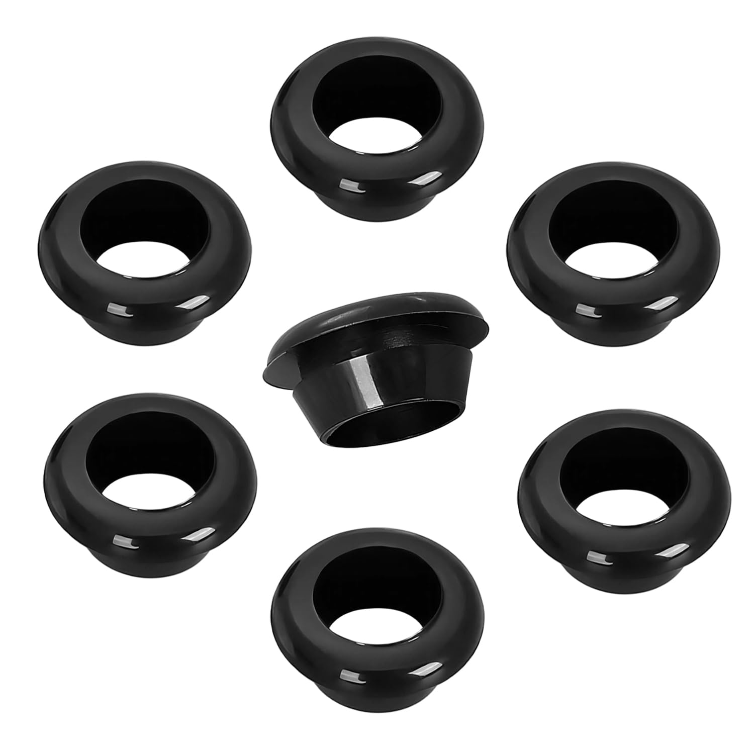 Qrity 20 PCS Rubber Grommets Cable Railing, Car Grommet, Cable Railing Protective Sleeves for Metal Posts, ID 14mm Mount Dia 17mm