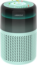 AIRROMI Air Purifier for Bedroom Home,HEPA Filter,Covers Upto 549 Ft²,Quiet 360°intake Air Cleaner with Fragrance ponge for Better Sleep,Night Light,Filters Smoke,Pet Dander,Allergies,Dust,A2005Turquo