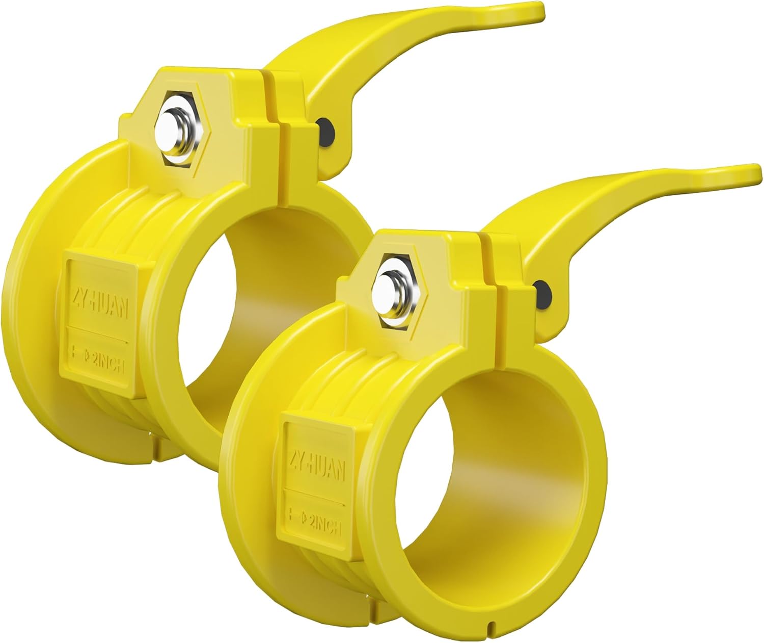 Olympic Barbell Clamps 2 inch Adjustable Barbell Clips Quick Release Pair of Locking Weight Clips for Bars