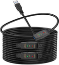 LDKCOK Active USB 3.0 Extension Cable 60ft– Male to Female Extender Cord, USB Extension Cable for USB Flash Drive, Card Reader, Hard Drive, Keyboard, PlayStation, Xbox, VR, Printer, Camera, Laptop