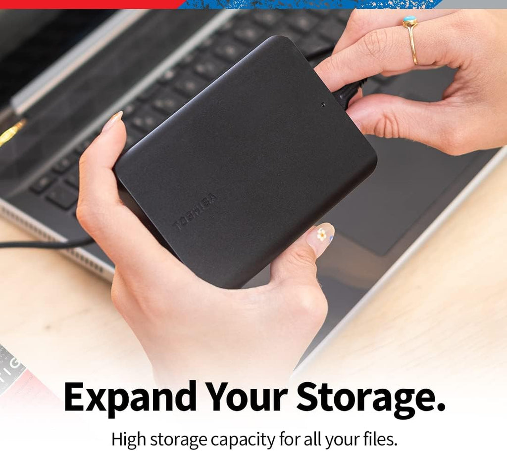 TOSHIBA Canvio Advance 4TB & Basics 2TB Portable External Hard Drives USB 3.0