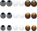 Silicone Earbud Tips Replacement Ear Tips Earbud Covers Fit Most in-Ear Earbuds(Inner Hole 3.8mm -5.1mm) Headphone Earbud Rubber Tips9 Pairs S M L
