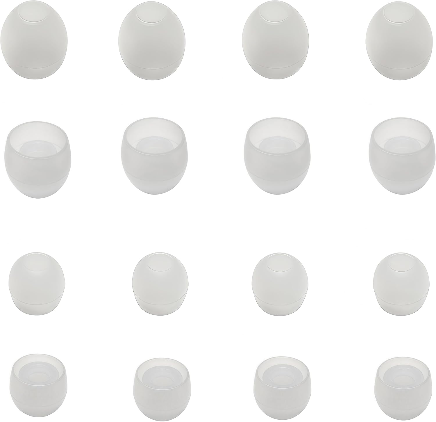 8 Pairs Extra Small Earbuds Tips, Silicone Ear Tips Universal, Silicone Earbud Tips Replacement Transparent