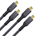 Maxonar [2 Pack 6.6Ft] Thunderbolt 4 Cable, 240W Thunderbolt Cable 40Gbps Data Sync and 8K Display for Thunderbolt 4/3, USB 4,USB C