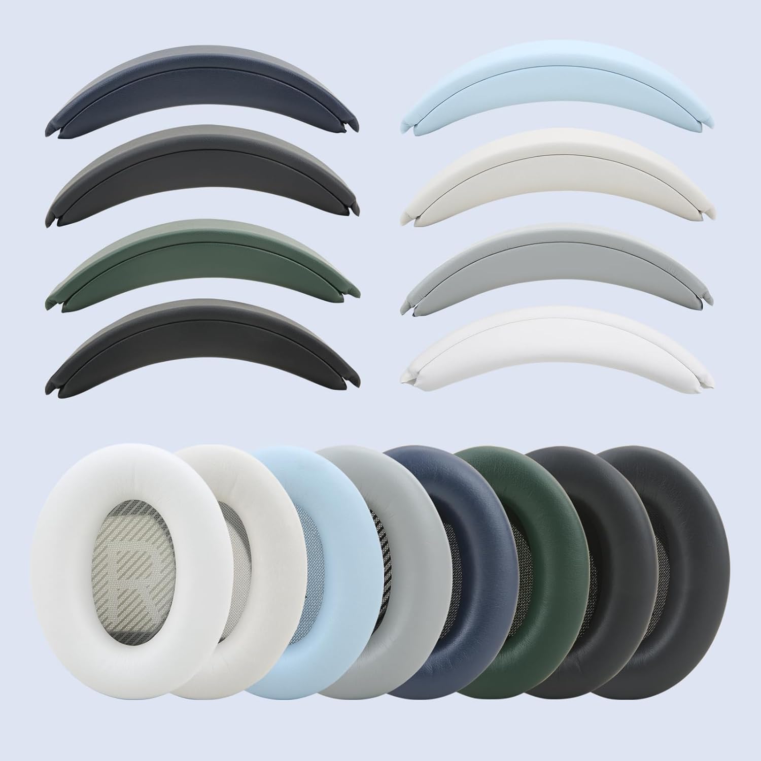 Ear Pads Replacement Headband Cushion Foam for Bose QuietComfort 35 45 (QC35 QC45) Headphones Accessories Easy to Install (Dark Blue)
